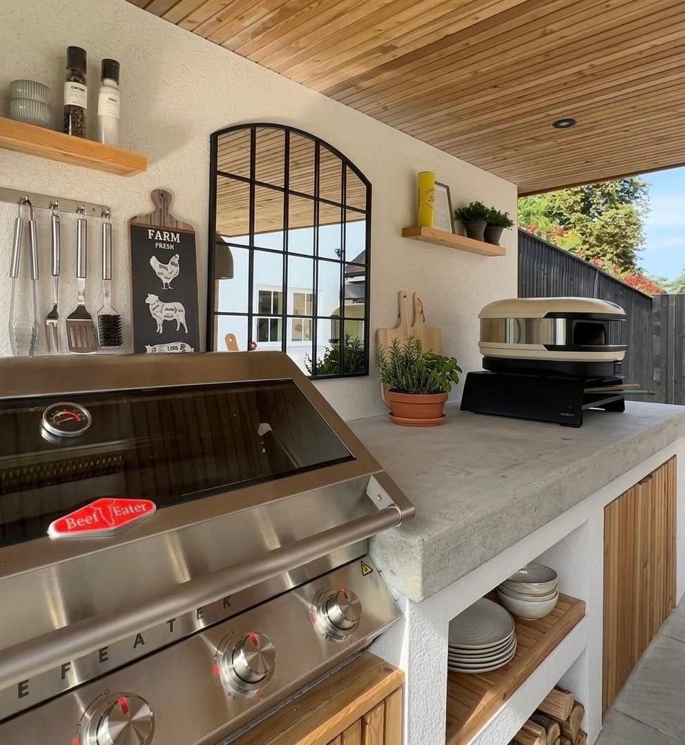 Bespoke outdoor kitchen completed