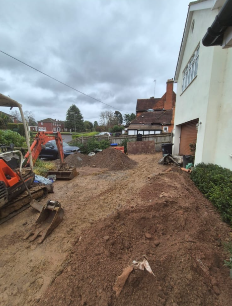 Re-turfing in progress