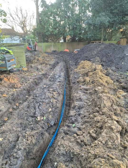 Finished linear surface drainage channel