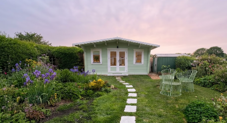 Stylish garden home office